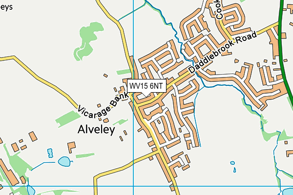WV15 6NT map - OS VectorMap District (Ordnance Survey)