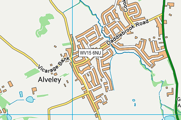 WV15 6NU map - OS VectorMap District (Ordnance Survey)