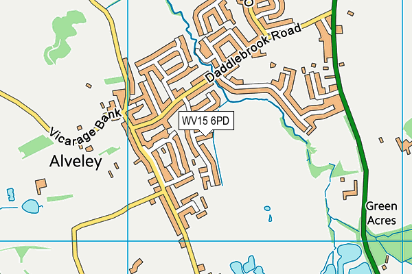 WV15 6PD map - OS VectorMap District (Ordnance Survey) WV15 6PD map - OS VectorMap District (Ordnance Survey)