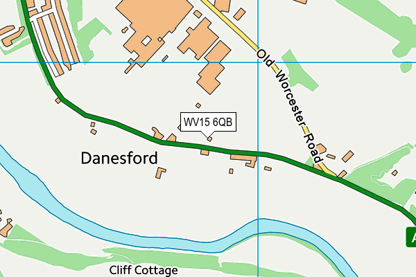 WV15 6QB map - OS VectorMap District (Ordnance Survey)