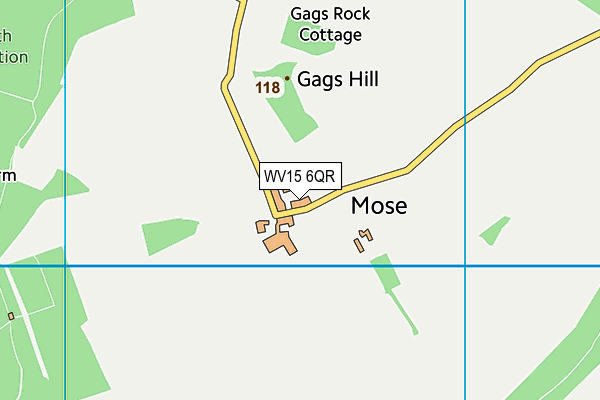 WV15 6QR map - OS VectorMap District (Ordnance Survey)