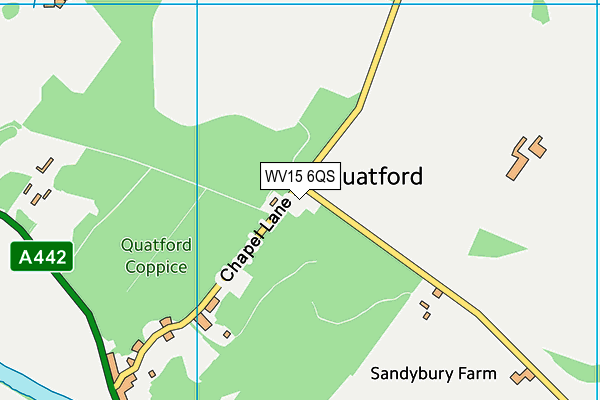 WV15 6QS map - OS VectorMap District (Ordnance Survey) WV15 6QS map - OS VectorMap District (Ordnance Survey)