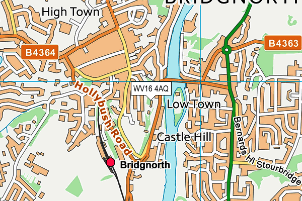WV16 4AQ map - OS VectorMap District (Ordnance Survey) WV16 4AQ map - OS VectorMap District (Ordnance Survey)