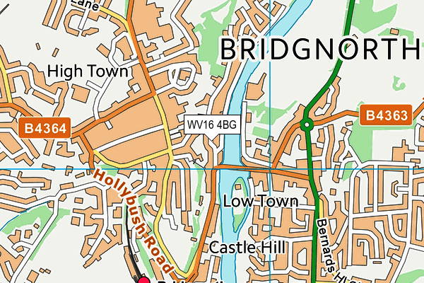 WV16 4BG map - OS VectorMap District (Ordnance Survey) WV16 4BG map - OS VectorMap District (Ordnance Survey)