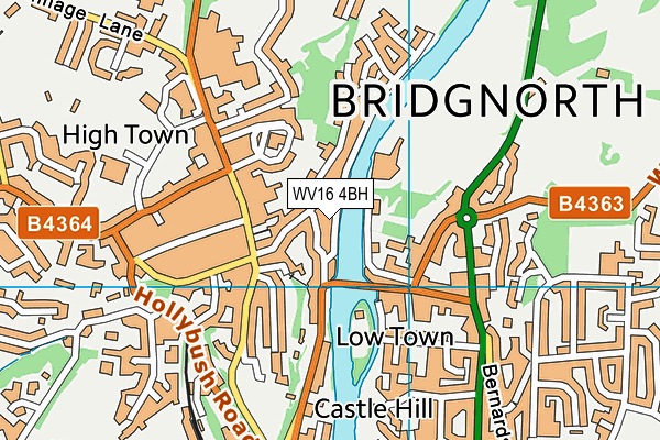 WV16 4BH map - OS VectorMap District (Ordnance Survey) WV16 4BH map - OS VectorMap District (Ordnance Survey)