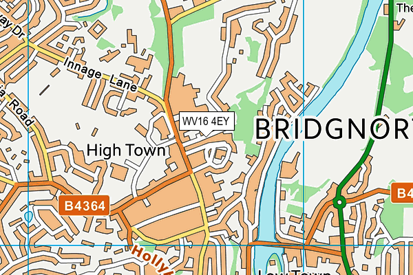 WV16 4EY map - OS VectorMap District (Ordnance Survey) WV16 4EY map - OS VectorMap District (Ordnance Survey)