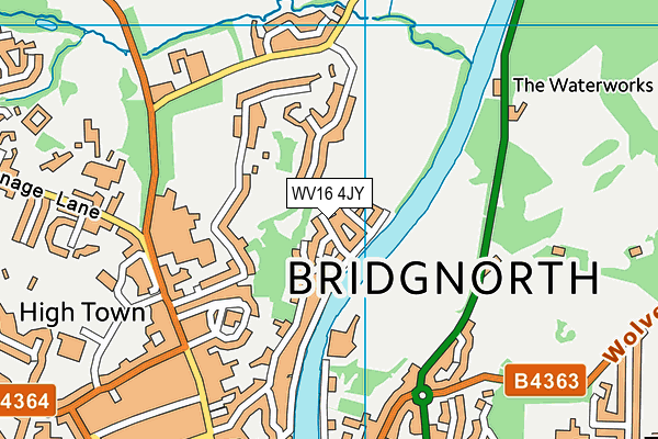 WV16 4JY map - OS VectorMap District (Ordnance Survey) WV16 4JY map - OS VectorMap District (Ordnance Survey)