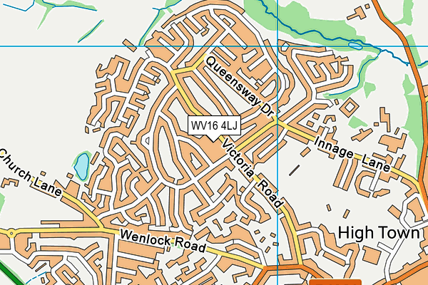 WV16 4LJ map - OS VectorMap District (Ordnance Survey) WV16 4LJ map - OS VectorMap District (Ordnance Survey)