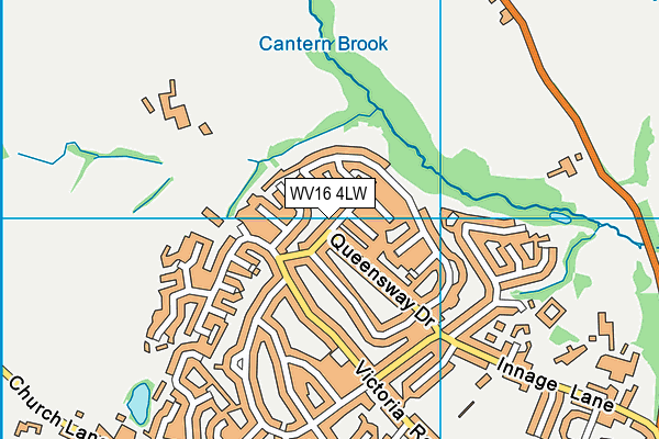 WV16 4LW map - OS VectorMap District (Ordnance Survey) WV16 4LW map - OS VectorMap District (Ordnance Survey)