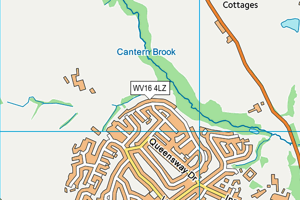 WV16 4LZ map - OS VectorMap District (Ordnance Survey) WV16 4LZ map - OS VectorMap District (Ordnance Survey)