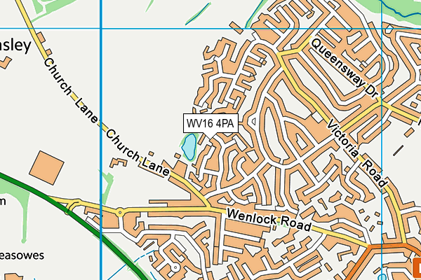 WV16 4PA map - OS VectorMap District (Ordnance Survey) WV16 4PA map - OS VectorMap District (Ordnance Survey)