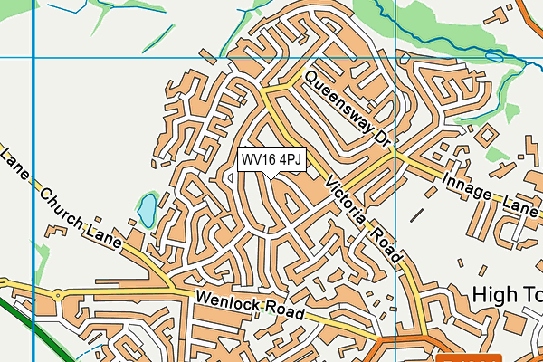 WV16 4PJ map - OS VectorMap District (Ordnance Survey) WV16 4PJ map - OS VectorMap District (Ordnance Survey)