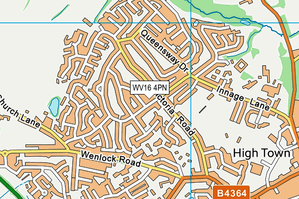 WV16 4PN map - OS VectorMap District (Ordnance Survey) WV16 4PN map - OS VectorMap District (Ordnance Survey)