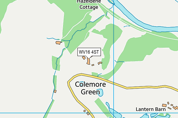WV16 4ST map - OS VectorMap District (Ordnance Survey) WV16 4ST map - OS VectorMap District (Ordnance Survey)