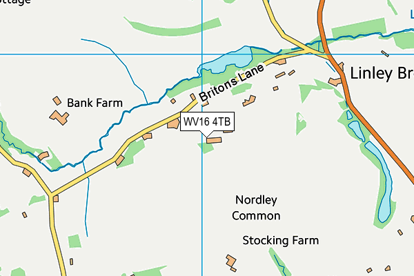 WV16 4TB map - OS VectorMap District (Ordnance Survey)