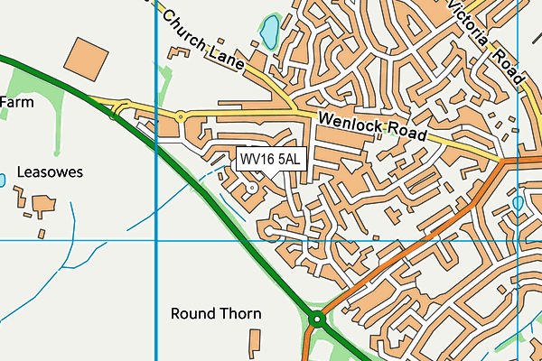WV16 5AL map - OS VectorMap District (Ordnance Survey) WV16 5AL map - OS VectorMap District (Ordnance Survey)