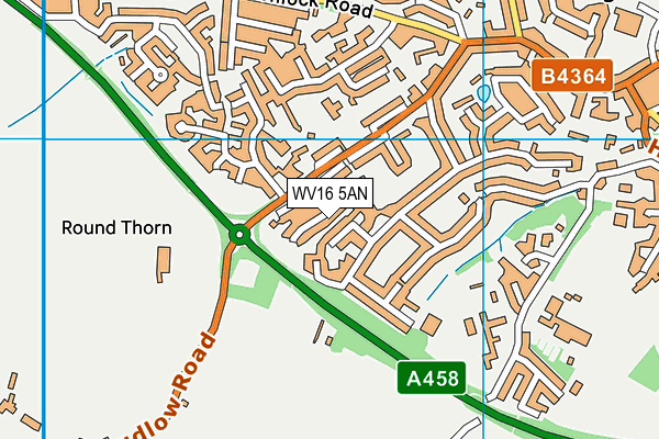 WV16 5AN map - OS VectorMap District (Ordnance Survey) WV16 5AN map - OS VectorMap District (Ordnance Survey)