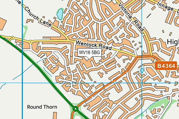 WV16 5BG map - OS VectorMap District (Ordnance Survey) WV16 5BG map - OS VectorMap District (Ordnance Survey)