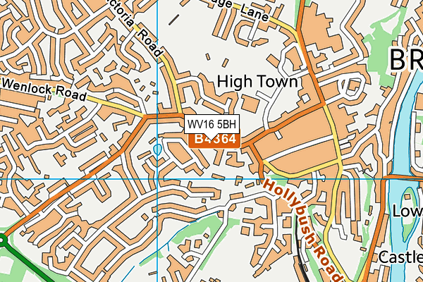 WV16 5BH map - OS VectorMap District (Ordnance Survey) WV16 5BH map - OS VectorMap District (Ordnance Survey)
