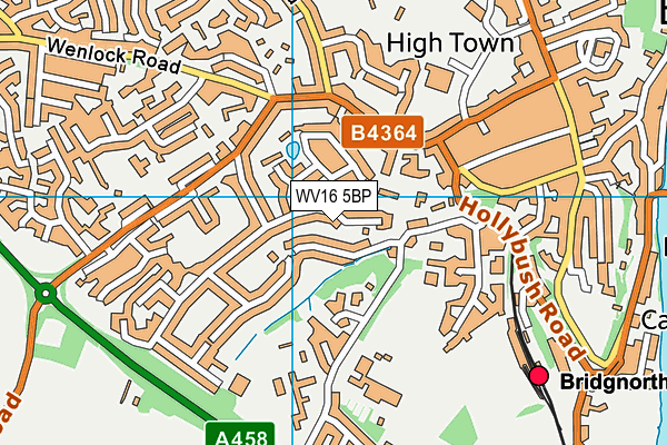 WV16 5BP map - OS VectorMap District (Ordnance Survey)