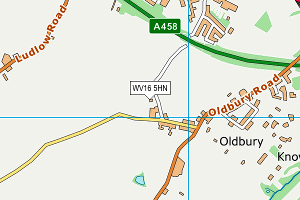 WV16 5HN map - OS VectorMap District (Ordnance Survey)