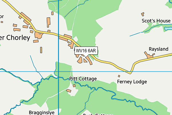 WV16 6AR map - OS VectorMap District (Ordnance Survey)