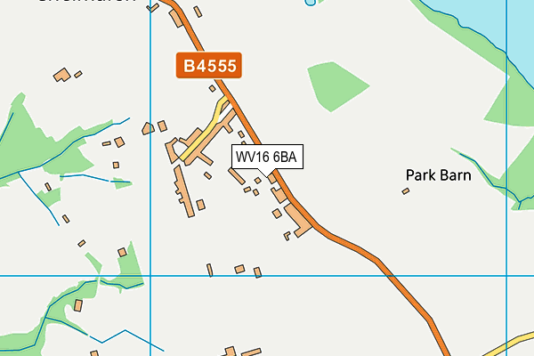 WV16 6BA map - OS VectorMap District (Ordnance Survey)