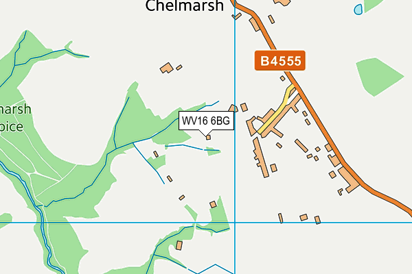 WV16 6BG map - OS VectorMap District (Ordnance Survey)