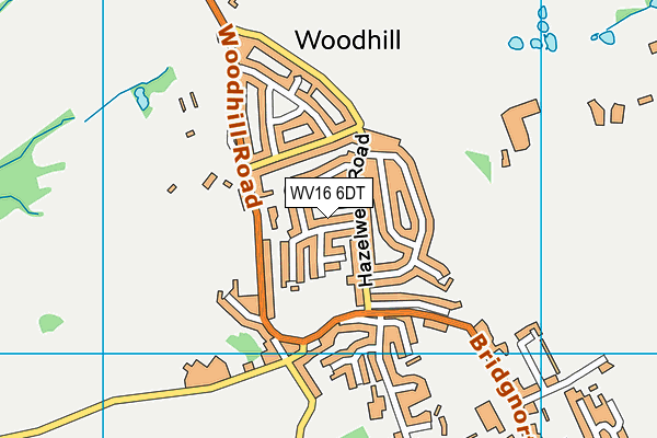 WV16 6DT map - OS VectorMap District (Ordnance Survey)