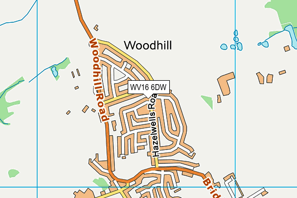 WV16 6DW map - OS VectorMap District (Ordnance Survey) WV16 6DW map - OS VectorMap District (Ordnance Survey)