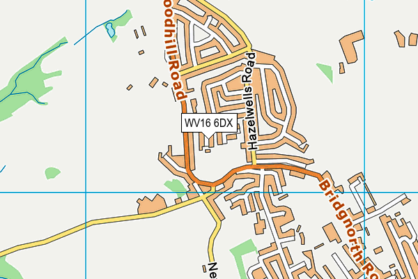 WV16 6DX map - OS VectorMap District (Ordnance Survey) WV16 6DX map - OS VectorMap District (Ordnance Survey)