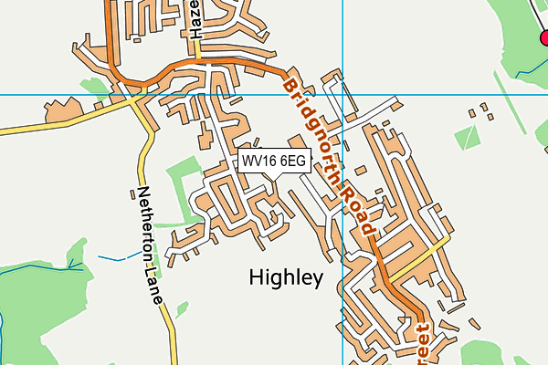 WV16 6EG map - OS VectorMap District (Ordnance Survey) WV16 6EG map - OS VectorMap District (Ordnance Survey)