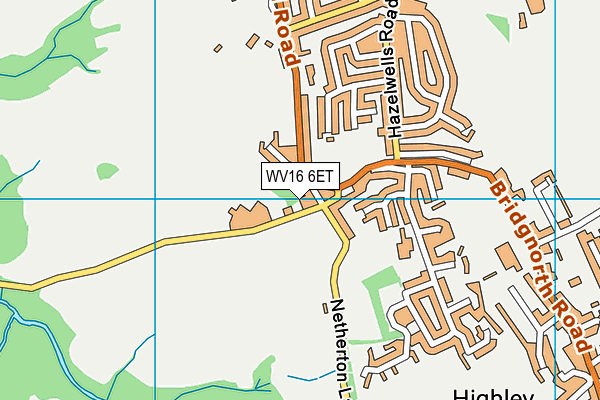 WV16 6ET map - OS VectorMap District (Ordnance Survey) WV16 6ET map - OS VectorMap District (Ordnance Survey)