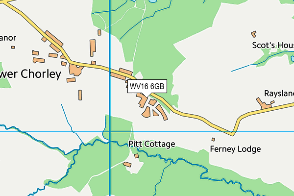 WV16 6GB map - OS VectorMap District (Ordnance Survey)