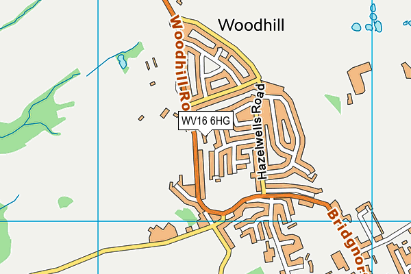 WV16 6HG map - OS VectorMap District (Ordnance Survey) WV16 6HG map - OS VectorMap District (Ordnance Survey)