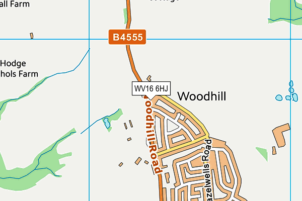 WV16 6HJ map - OS VectorMap District (Ordnance Survey) WV16 6HJ map - OS VectorMap District (Ordnance Survey)
