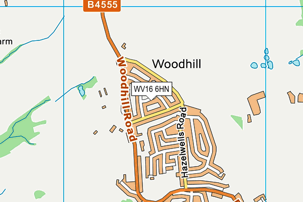 WV16 6HN map - OS VectorMap District (Ordnance Survey) WV16 6HN map - OS VectorMap District (Ordnance Survey)