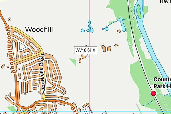 WV16 6HX map - OS VectorMap District (Ordnance Survey) WV16 6HX map - OS VectorMap District (Ordnance Survey)