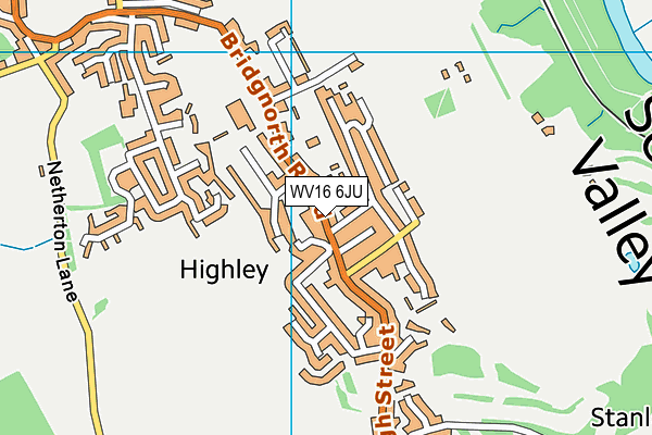 WV16 6JU map - OS VectorMap District (Ordnance Survey) WV16 6JU map - OS VectorMap District (Ordnance Survey)