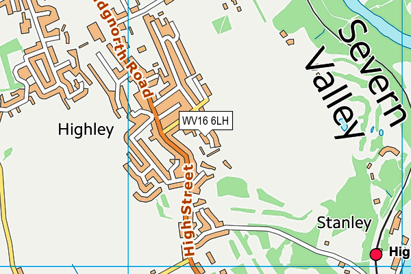 WV16 6LH map - OS VectorMap District (Ordnance Survey)