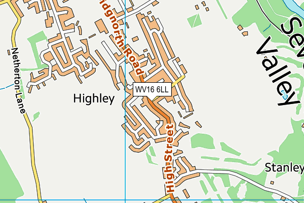 WV16 6LL map - OS VectorMap District (Ordnance Survey) WV16 6LL map - OS VectorMap District (Ordnance Survey)
