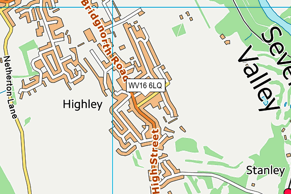 WV16 6LQ map - OS VectorMap District (Ordnance Survey)