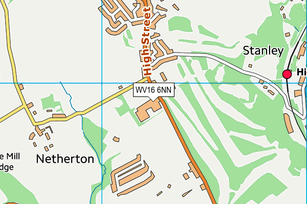 WV16 6NN map - OS VectorMap District (Ordnance Survey)
