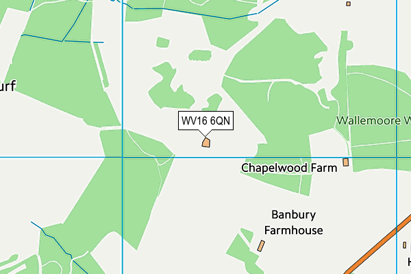 WV16 6QN map - OS VectorMap District (Ordnance Survey) WV16 6QN map - OS VectorMap District (Ordnance Survey)