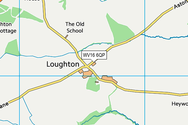 WV16 6QP map - OS VectorMap District (Ordnance Survey)