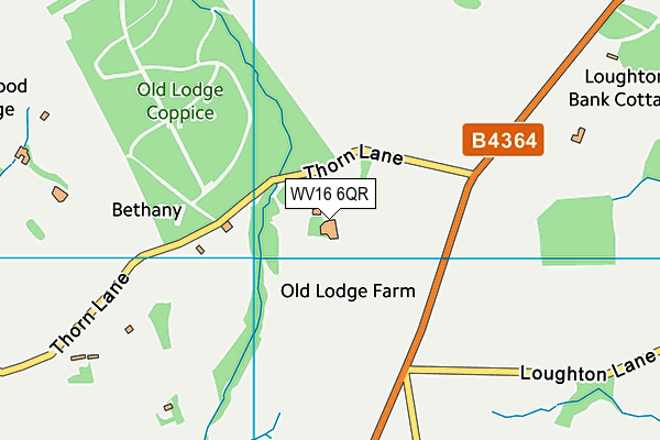 WV16 6QR map - OS VectorMap District (Ordnance Survey) WV16 6QR map - OS VectorMap District (Ordnance Survey)