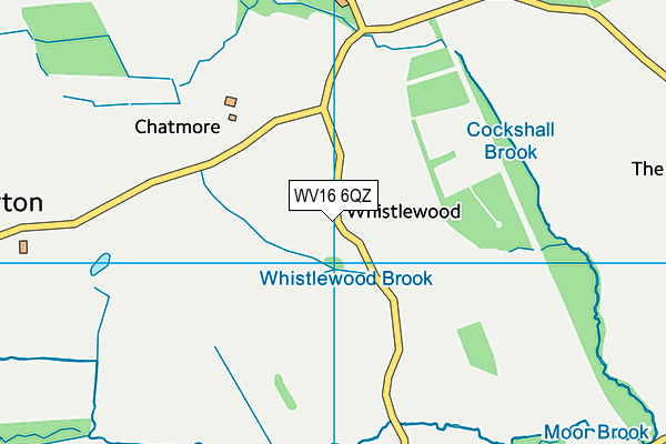 WV16 6QZ map - OS VectorMap District (Ordnance Survey)