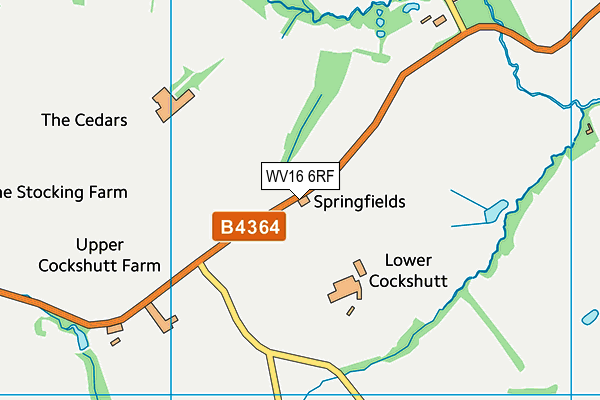 WV16 6RF map - OS VectorMap District (Ordnance Survey) WV16 6RF map - OS VectorMap District (Ordnance Survey)