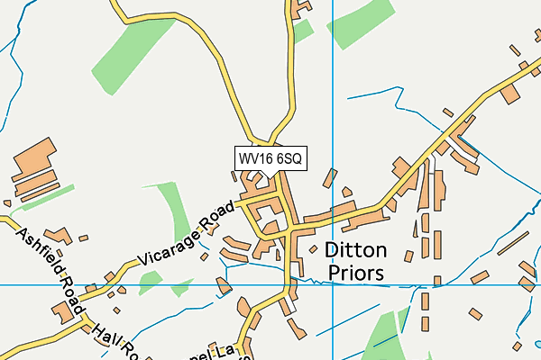 WV16 6SQ map - OS VectorMap District (Ordnance Survey) WV16 6SQ map - OS VectorMap District (Ordnance Survey)