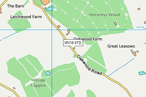 WV16 6TD map - OS VectorMap District (Ordnance Survey) WV16 6TD map - OS VectorMap District (Ordnance Survey)